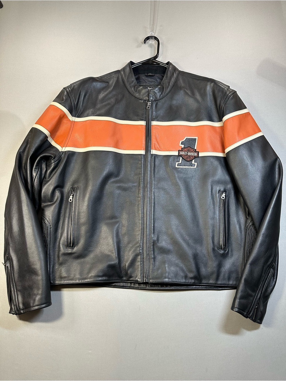 Harley-Davidson Victory Lane Leather Jacket, EUC, VTG? - Mens 3X